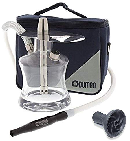 Cachimba Shisha Narguile Hookah Oduman Travel N2 con Cazoleta de Silicona Incluida
