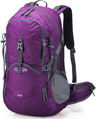 G4Free 45L Wanderrucksäcke mit Regenschutz Wasserdicht Trekkingrucksack Reiserucksack Outdoor Camping Bergsteigen Wandern für Herren Damen
