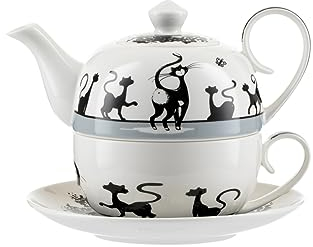 Jameson & Tailor Tea for one 4-teiliges Set Katzen weiß