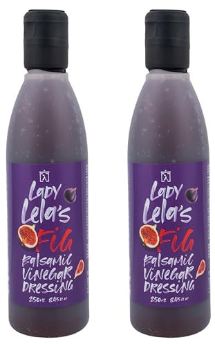Lady Lela's Vinaigrette de Balsamique aux Figues, Paquet de 2 x 250 ml (Total: 500ml)
