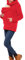 amropi 3 en 1 Porte-bébé Maternité Polaire Sweats à Capuche Femme Kangourou Pullover Sweat-Shirt Rouge,S