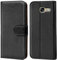 Verco Handyhülle für Samsung A3 (2017) Hülle, Schutzhülle für Samsung Galaxy A3 2017 [A320] Tasche PU Leder Flip Case Brieftasche - Schwarz