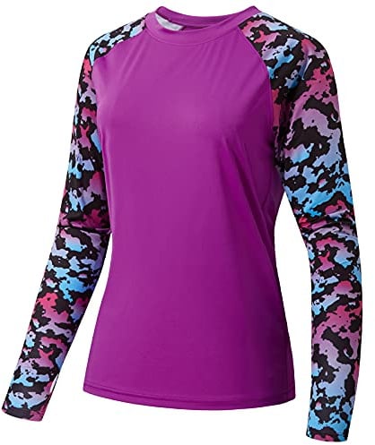 Bassdash T-Shirt de Protection Solaire UV UPF 50+ pour Femme à Manches Longues pour la pêche, la randonnée, la Performance