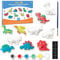 Funto Dinosaurier Malerei Kit für Kinder, 27 PCS Kunst und Handwerk Set, Keramik zu malen, kreative Tätigkeit DIY Spielzeug Geschenk für Jungen & Mädchen Alter 3+