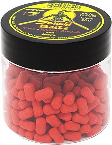 Fishing Tackle Max FTM Senshi Baits 6mm Wafter Dumbell Boilies Red Berry 7321296 Feedern Feederangeln