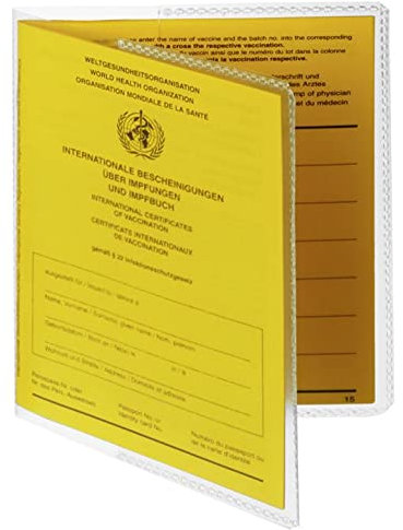 itenga Ausweishülle für Impfpass Reisepass Impfpasshülle 196x134mm doppelseitig