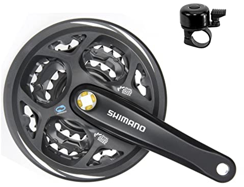 maxxi4you Shimano Kurbelgarnitur Altus FC-M311 3x7/8 Zähne: 48-38-28 schwarz inkl Reflexband