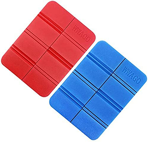 DDSHUN 2 Stück Faltbares Sitzkissen Outdoor Wetterfest Thermo Sitzunterlage Isolierend Sitzmatte für Wandern Camping Hiking Garten Jagd Picknick Unterwegs