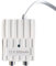 PATABIT Fuente de alimentación Antena TV 1 Salida estabilizada 12 V 350 mA Tipo Switching para Amplificador de Poste con Conectores F versión Ultra Fina (Fuente de alimentación 1 Salida)