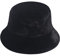 LAEMILIA Fischerhut für Damen, Leopardenmuster, Kunstfell, flauschig, Winter, wärmer, Plüsch, Fischermütze, 02-schwarz, Einheitsgröße