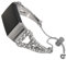 Lebensstyle Uhrenarmband Armband für Fitbit Charge 3/ Charge 4 Metall besetzt mit Künstlicher Diamanten Ersatzband Armbänder Smartwatch Zubehör (Silber)