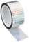 PATIKIL Prisme Ruban 50mm x 50m, Holographique Réfléchissant Autoadhésif pour Bricolage Art Artisanat Enveloppe Décoration, Argent