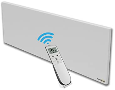 SCHMIDBAUER® Infrarotheizung 550 Watt Inkl. Thermostat Fernbedienung - 10 Jahre Garantie - Wand/Deckenhalterung - deutsche Markenqualität - rahmenlos geschweißt - Überhitzungsschutz