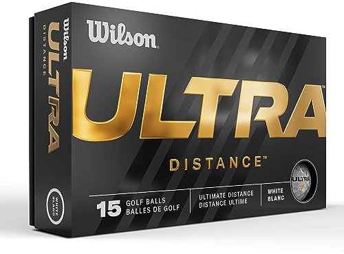 Bolas de Golf Wilson 23' Ultra Distance - Paquete de 15, Blancas