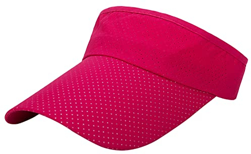 Detwen Visor Cap Atmungsaktiv Baseball Cap Sonnenschutz und Gebogenem Sonnenschild Sommer Sonnenhut Rot