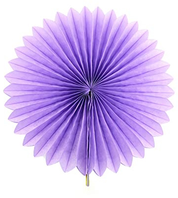 12 Stück Papier Fächer Dekoration Hanging Girlande Blumen Papierfächer Party Deko Set,Hängende Deko für Hochzeit Geburtstag Tea Party Tischdeko Classroom Baby Shower Backdrop Garland,10cm Lila