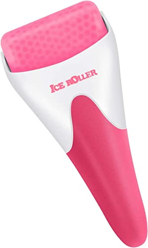 Face Roller Ice Roller für Gesicht Auge -Gesichtsroller Anti Aging Massage Tool - Gesichtsmassagegerät Ihre Hautpflege Routine (Rosa)
