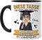 Tassenliebling® Bachelor Tasse Personalisiert Schwarz - Beidseitiger Druck - Abschluss Geschenk - Für Die Beste Absolventin - Bestandene Prüfung Zum Studienabschluss