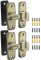 90/180 Degree Flip Barn Door Lock, Protect Privacy - Security Door Latch, Small Gate Latches Hardware for Barn, Garden, Bathroom, Cabinet, Window, Sliding Door (Bronze-2PCS)