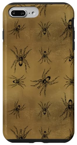 iPhone 7 Plus/8 Plus Creepy Black Spiders Pattern Cool Halloween Design Phone Case