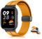 KeHowy Cinturino Compatibile con Xiaomi Redmi Watch 3, Silicone Magnetico Sport Regolabile Viene Fornito con Telaio per PC Cinturini Compatibile con Xiaomi Redmi Watch 3, Giallo