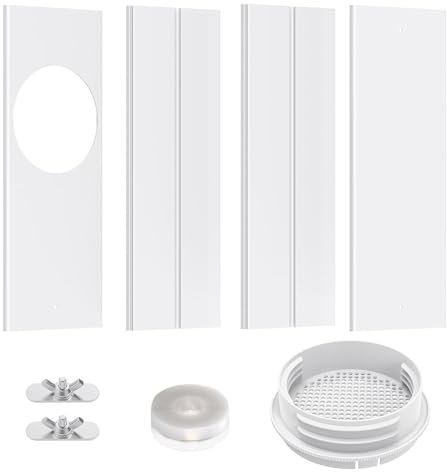 Portable AC Vent Kit - Portable AC Window Vent Kit, Portable Air Conditioner Window Kit Sliding Door Air Conditioner Kit | Portable AC Window Vent Kit 3.5m Sealing Strip | Portable Adjustable Window