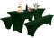 Elastisch Biertischhussen Bierbank-Auflage & Tischdecke Für 50 cm or 70 cm Table Width 3 TLG-Set Breite Bierzeltgarnitur Stretch Hussen Für Festzeltgarnituren Bierbank Hussen (Grün -3,50 cm)
