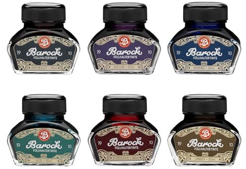 Barock 1910 Writing Ink Collection in 30 ml Glass Bottle