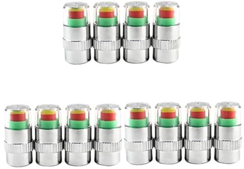 ULTECHNOVO 3sets Tire Pressure Monitor Car Pressure Monitor Pressure Warning Cap Sensor for Car Tire Pressure Install This New Pressure Tight 4pcs*3