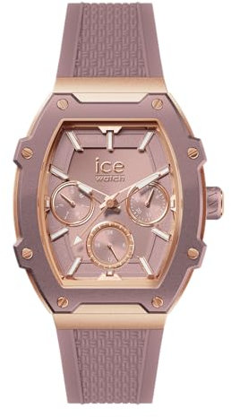 ICE-WATCH - Ice boliday Silk Pink Alu - Montre Violette en Aluminium pour Femme avec Bracelet en Silicone - 023804 (Small)