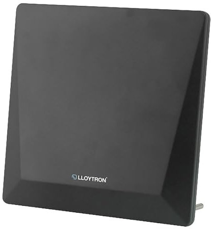A2Z Active Indoor Panel TV Antenna Aerial Digital Freeview Compatibility Built-in LTE 4G Filter Powerful Amplifier 50dB Gain Superior Frequency Range Adapter Included