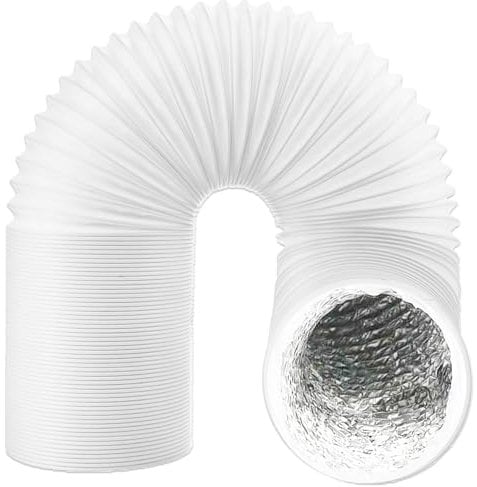 SPARES2GO Vent Hose for Indesit Tumble Dryer PVC Aluminium Foil Insulated Duct Outlet Pipe (4 x 2.5m)