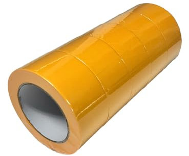 Handelskönig 5x Goldband Malerkrepp Kreppband Malerband 50 mm x 50 m Abdeckband Malertape Klebeband Washi Tape Gold Papiertape Selbstklebend UV 14