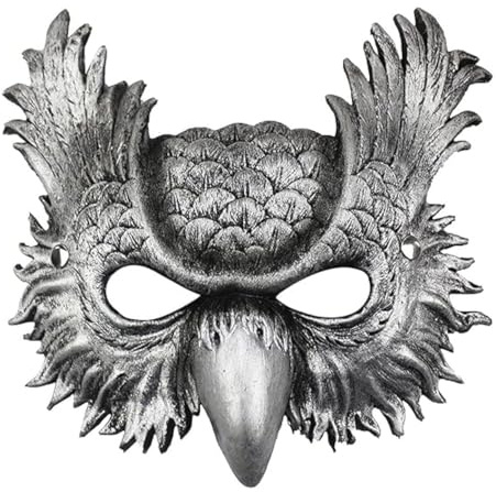 MIMIKRY Halbmaske gespenstische Eule böser Uhu Vogel Maskenball Eulenmaske Commedia dell'arte Halloween