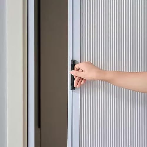 Porte Accordéon Interieur Porte Pliante Intérieure Pliante avec Poignée, Portes Accordéon Coulissantes Sans Perçage pour Grange / Cellier, Porte Pliante Non Tissée pour Garde-manger Occultante(22x80in