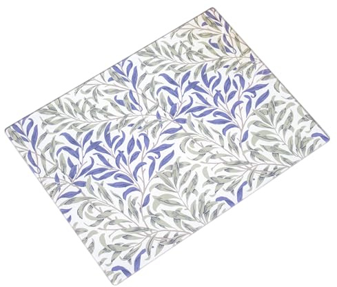 Willow Bough Glass Worktop Saver 40x30cm William Morris Kitchen Surface Chopping Board