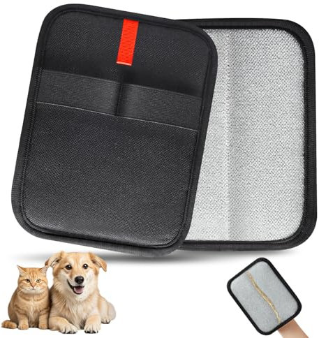 INABULETWO 1 x statische Tierhaarentferner-Handschuhe, wiederverwendbar, elektrostatisch, Haustier, Katze, Hund, Haarentfernung, Fellpflege-Handschuhe, Bürstenwerkzeug für Couch, Möbel, Teppich