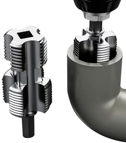 Jooehyer Tuyau D'Ouvreur Intérieur Ouvreur Électrique Forage Hexagonal de Tuyaux à Eau Universel Hexagonaux