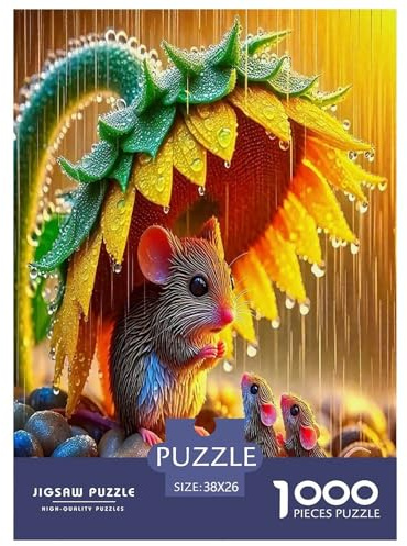 Maus Puzzles 1000 Teile Schwer Puzzle Spielzeug Pädagogisches Spiel Impossible Herausforderung Spielzeug Für Erwachsene Und Kinder Ab 12 Jahren 38x26cm/1000pcs