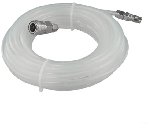 Yuanpgky Tubo d'aria per compressore d'aria, tubo pneumatico da 5 x 8 mm con raccordi a connessione rapida, flessibile per tubo EVA per applicazioni ad alta pressione, opzioni di lunghezza 5-30 m (10