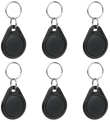 6er-Pack NFC Tagss mit NTAG215 Chip – 540 Byte Speicher, 13,56 MHz RFID Chip Programmierbare für iOS Kurzbefehle, Android Apps und Smart Home Anwendungen