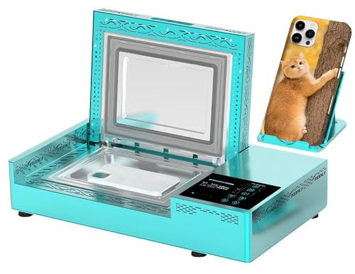 Machine De Presse à Chaud par Sublimation 3D pour Coques De Téléphone, Chauffage Rapide à 180 °c avec 2 Moules Et étuis, Kit d'impression Personnalisé pour Petites Entreprises Et Loisirs Créatifs
