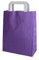 PGV Papiertragetaschen mit Flachhenkel 18 + 8 x 22 cm (100 Stück, VIOLETT)