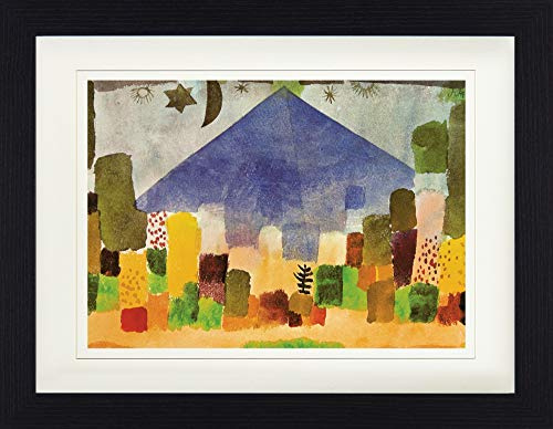 1art1 Paul Klee Poster Der Niesen, Ägyptische Nacht, 1915 Gerahmtes Bild Mit Edlem Passepartout | Wand-Bilder | Im Bilderrahmen 40x30 cm