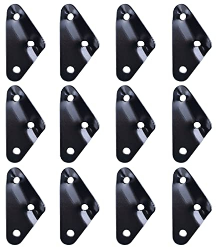 TRIWONDER Aluminiumlegierung Guyline Zeltleinenspanner Zeltzubehör Cord Adjuster Zelt Spanner Seil Teller Seilspanner für Zelt Wandern Camping (Schwarz (Dreiecksform) - 12 Stück)