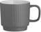Mason Cash Grey Embossed Line Mug, 355 ML