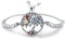 Odinstone Bracciale Albero della Vita, Bracciale regolabile in argento sterling 925 AAAAA Cubic Zirconia Design originale che simboleggia fortuna e rinnovamento, anallergico
