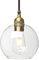 Yosoan Nordic Industrial Glass Ball Pendant Light, Kitchen Dining Room Pendant Light Ceiling, Decorative Lighting, E27 Base (Antique)