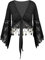 iiniim Damen Bolero Kurz Jacke Bauchtanz Kostüm Schulterjacke Langarm Cardigan Tops Shrug Latein Tanz Ballettjacke Sport Oberteile Schwarz L