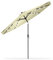 XMTECH Parasol de terrasse déporté - Avec manivelle - 300 cm - Beige